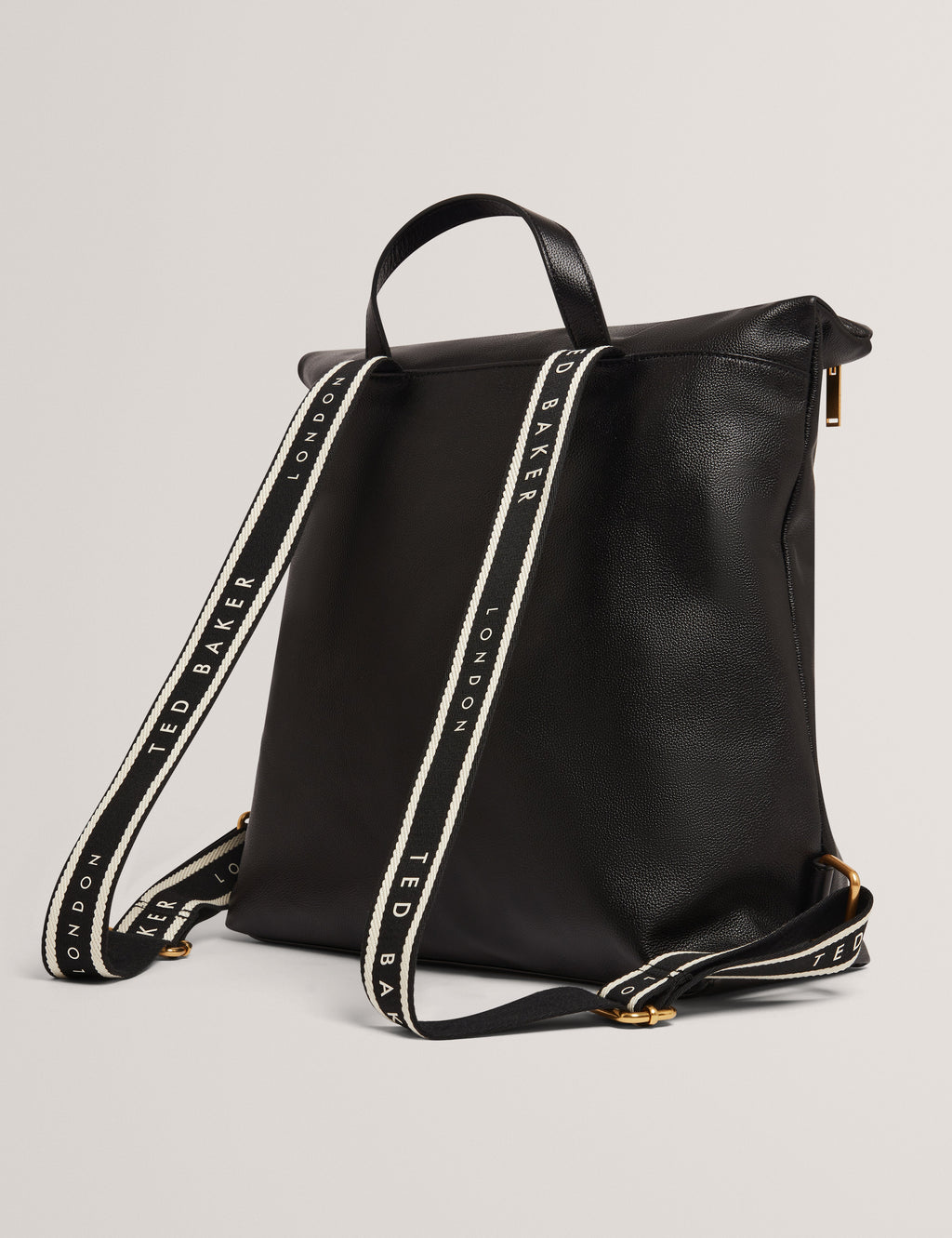 Women's LUCCEA-Webbing Leather Backpack