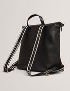 Women's LUCCEA-Webbing Leather Backpack