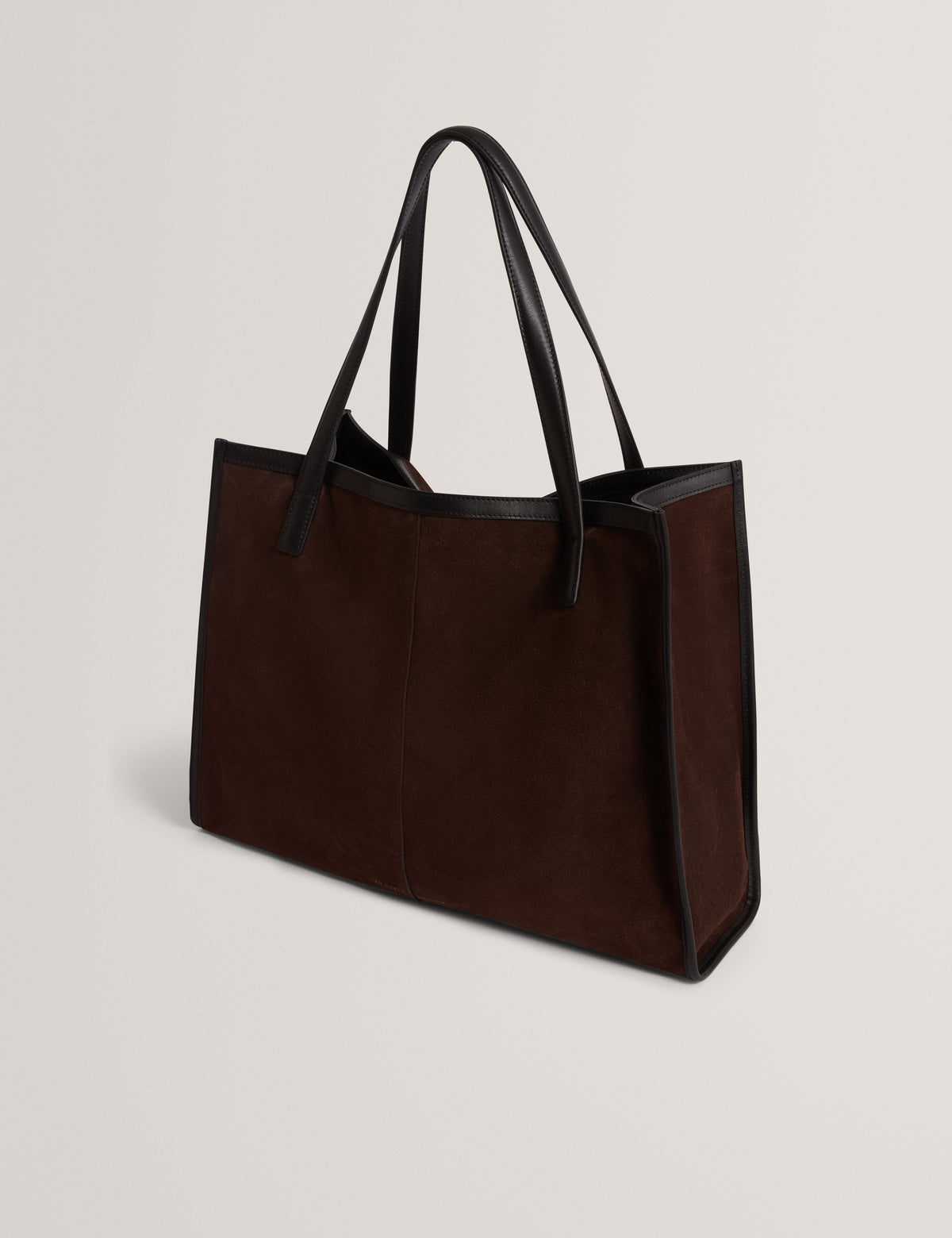 Women's ANNIEYY-Script Detail Large Suede Tote