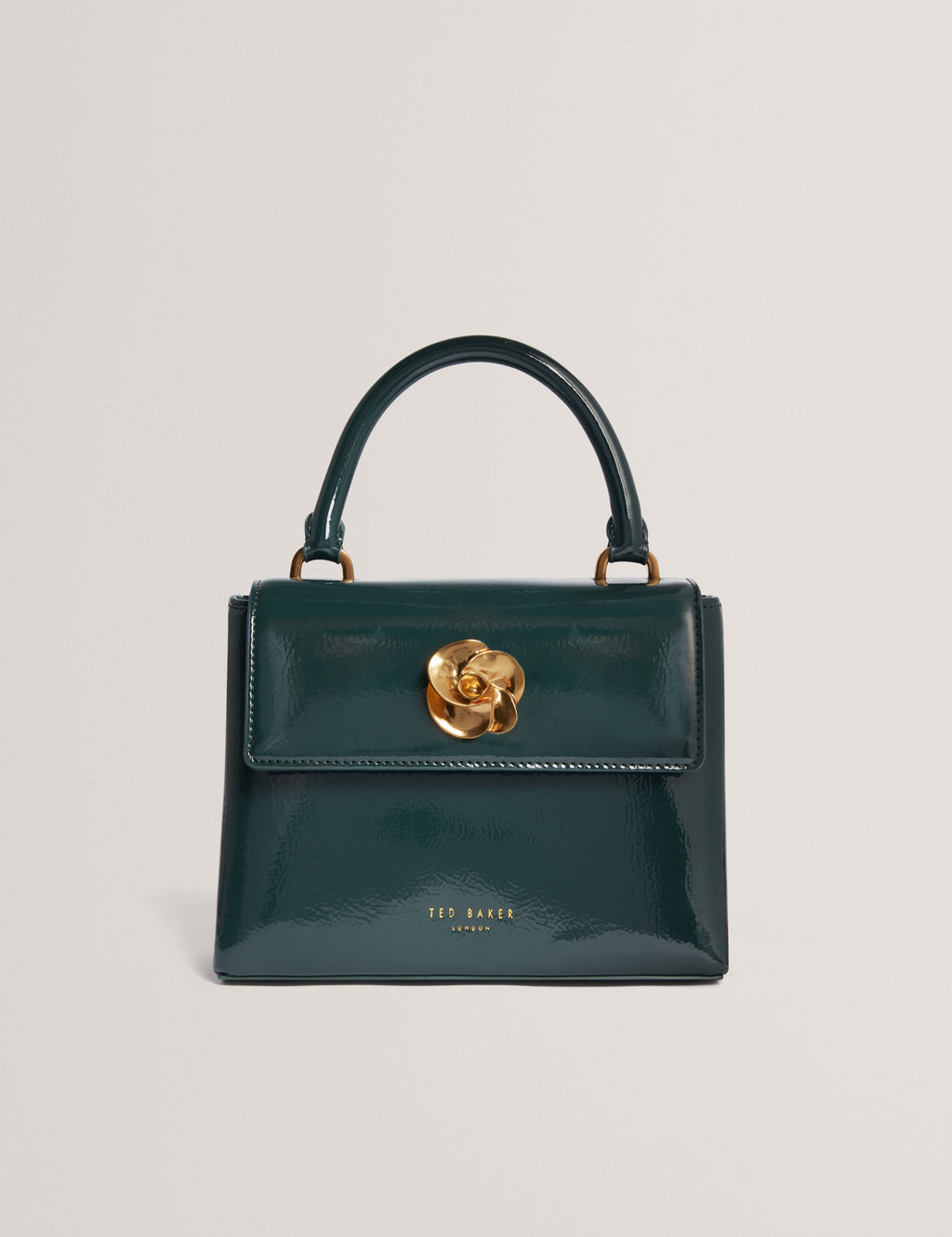 ROSEAU: Rose Detail Mini Crinkle Bag