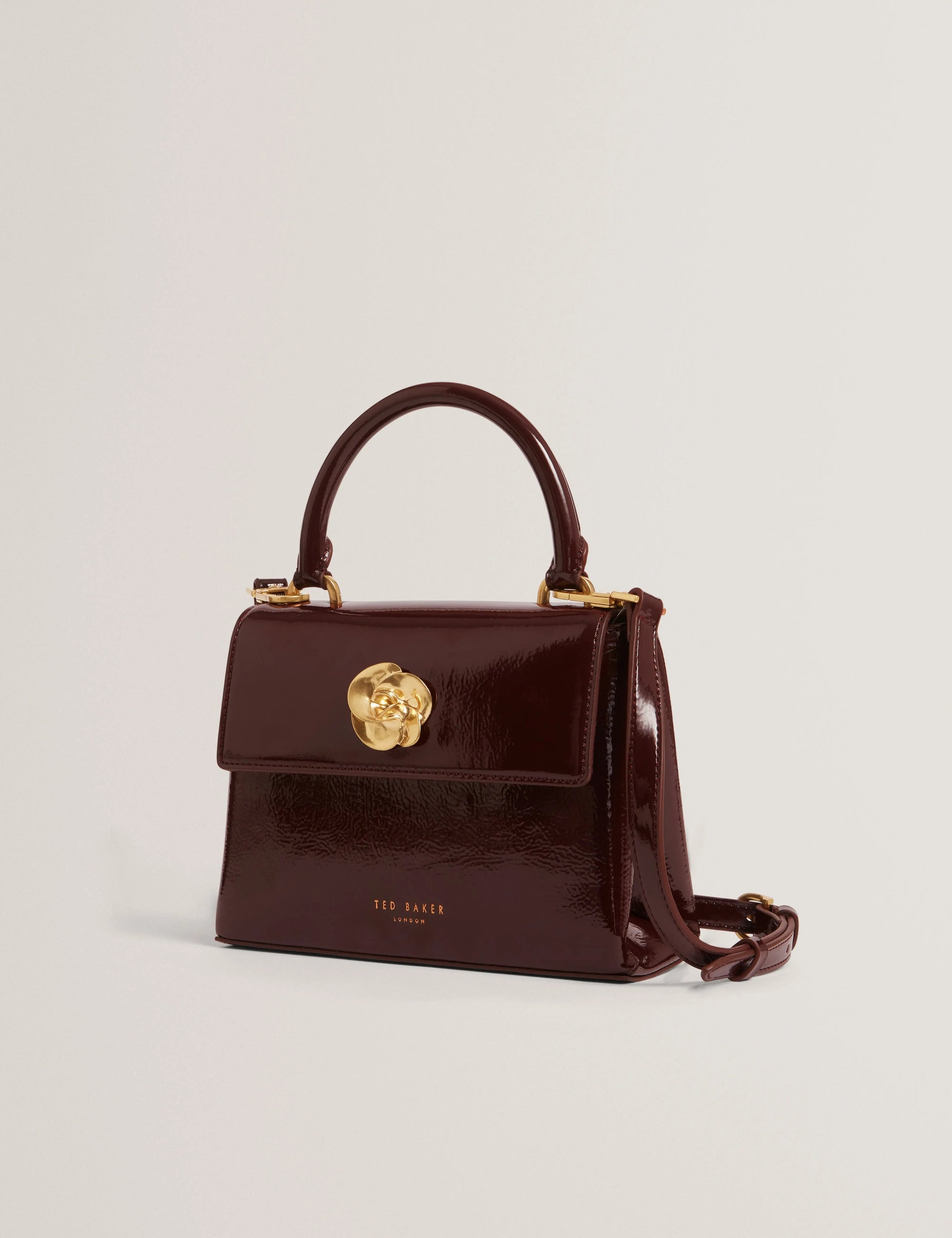 ROSEAU: Rose Detail Mini Crinkle Bag - Bellabags Ted Baker