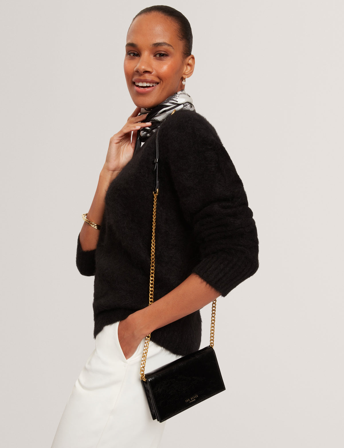 MAHIRAA: Crossbody Flapover Bag
