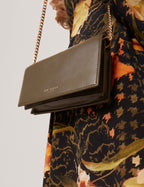 MAHIRAA: Crossbody Flapover Bag