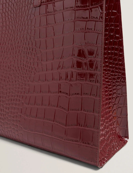 WELLMA: Croc Effect Extra Large Icon Bag - Bellabags Ted Baker