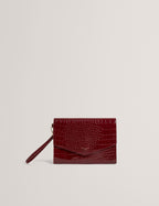 WESSLIE: Croc Effect Icon Envelope Pouch