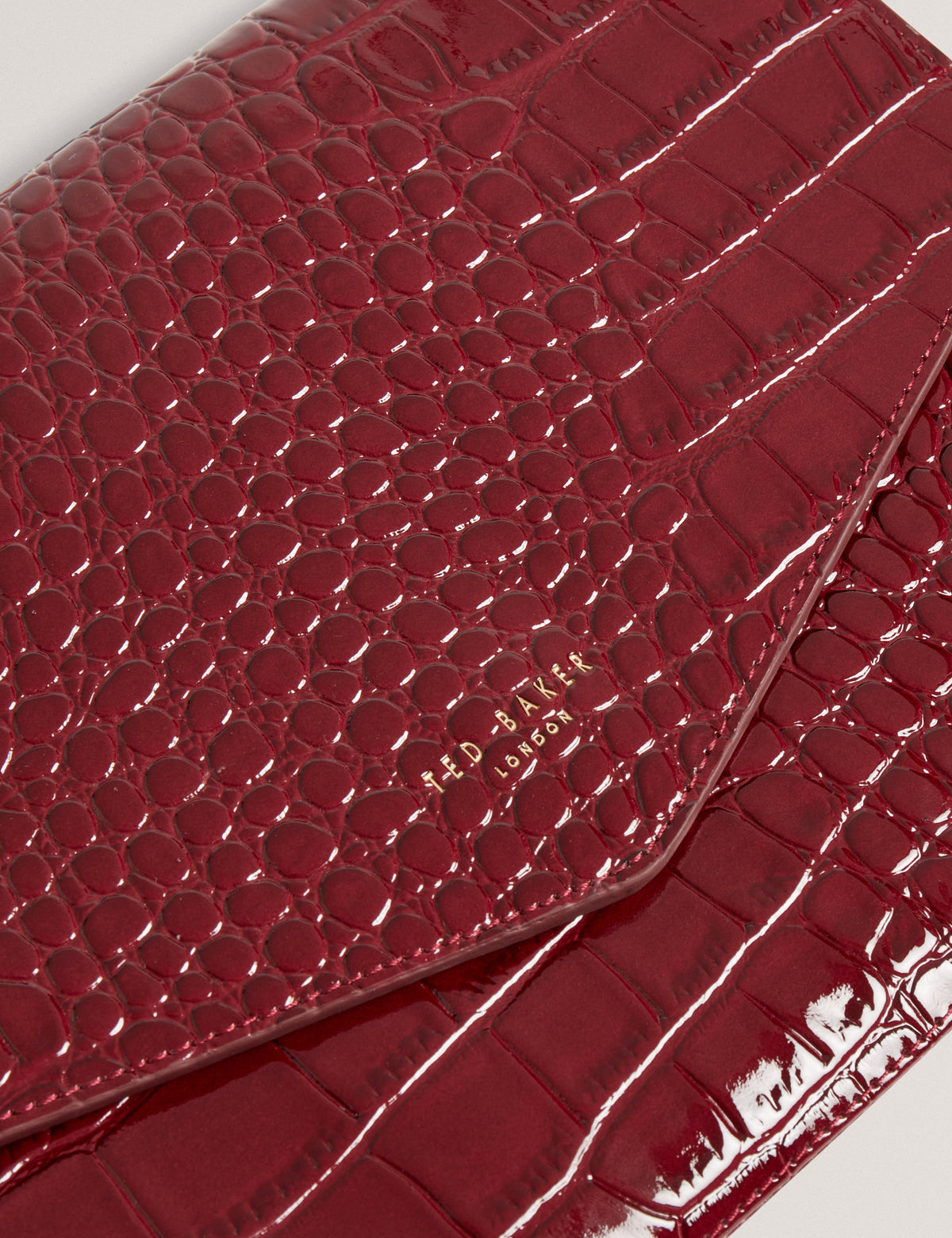 WESSLIE: Croc Effect Icon Envelope Pouch