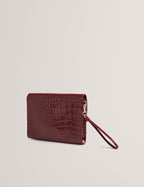 WESSLIE: Croc Effect Icon Envelope Pouch