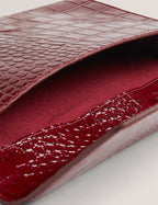 WESSLIE: Croc Effect Icon Envelope Pouch