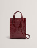 WENISSA: Croc Effect Mini Icon Bag