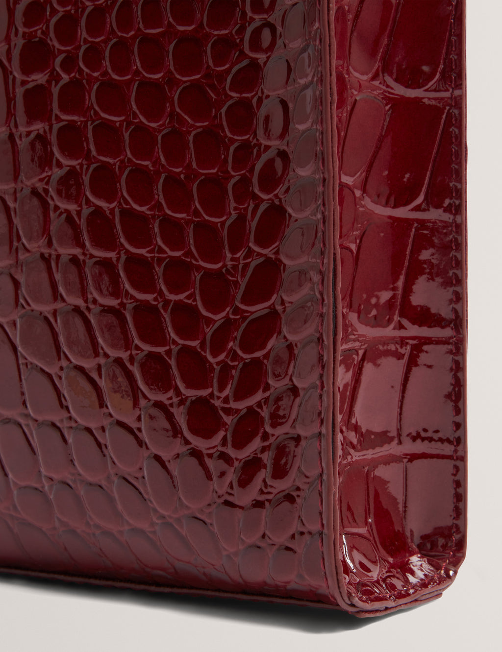 WENISSA: Croc Effect Mini Icon Bag