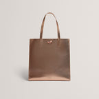 ROSMAH: Rose Detail Metallic Large Icon Bag