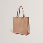 ROSMAH: Rose Detail Metallic Large Icon Bag
