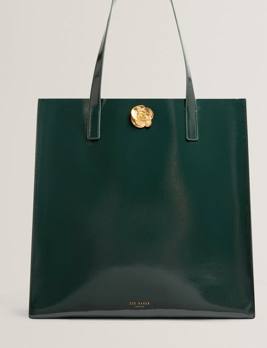 ROSENNI: Rose Detail Crinkle Large Tote Bag - Bellabags Ted Baker