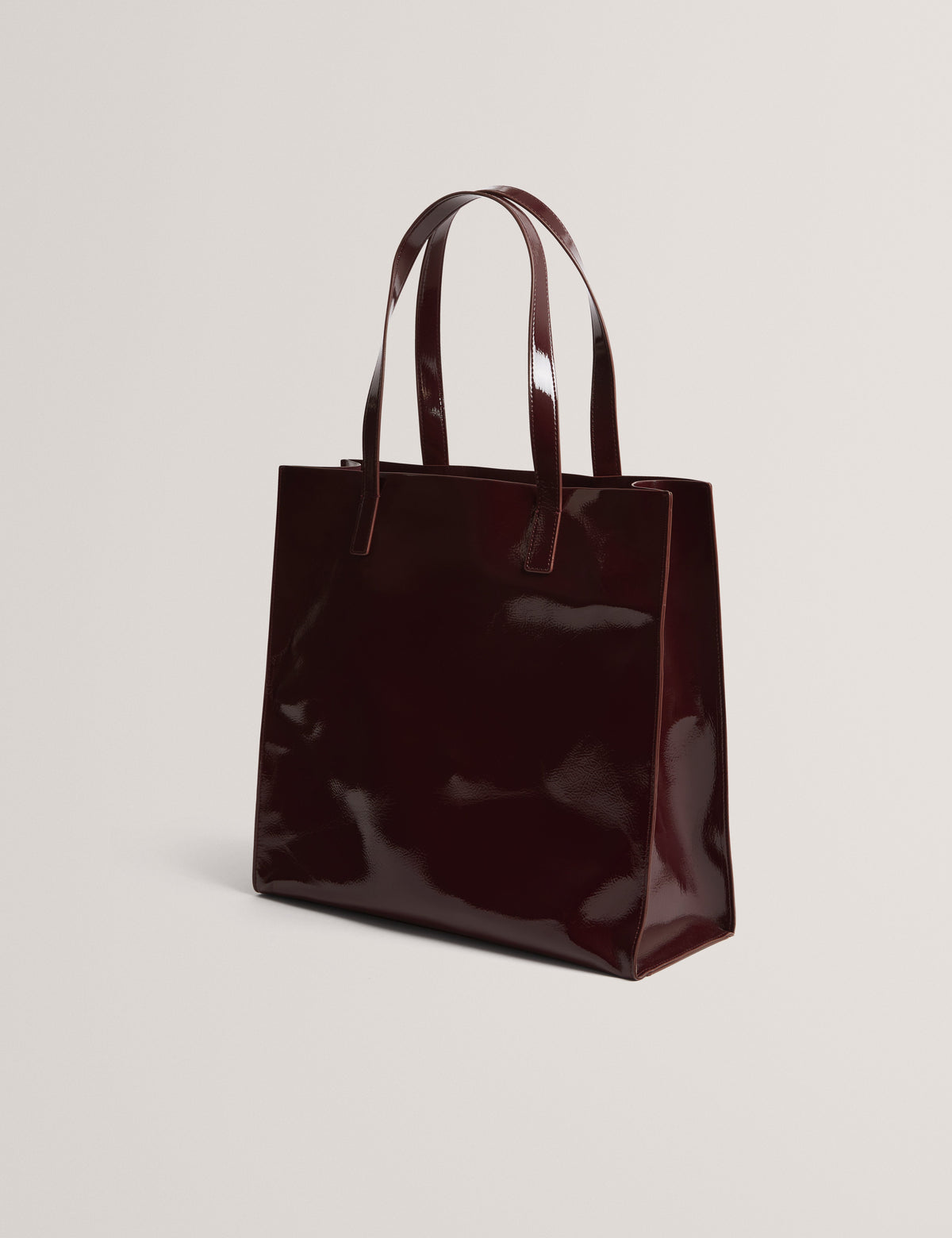 ROSENNI: Rose Detail Crinkle Large Tote Bag
