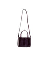 Purple Lily Ostrich Leg Leather Shoulder Bag Bellabags Bellabags