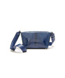 Blue Lottie Ostrich Leather Crossbody Bag Bellabags Bellabags