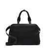 Black Lexington Ostrich Quill Leather Business Bag Bellabags Bellabags