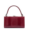 Red Libby Ostrich Leather Evening Bag Bellabags Bellabags