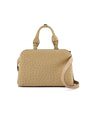 Beige Lexington Ostrich Leather Business Bag Bellabags Bellabags