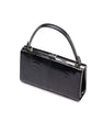 Black Libby Ostrich Leather Evening Bag Bellabags Bellabags