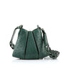 Green Luna Ostrich Leather Shoulder Bag Bellabags Bellabags