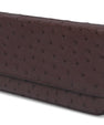 Dark Brown Virginia Ostrich Leather Purse Bellabags Bellabags