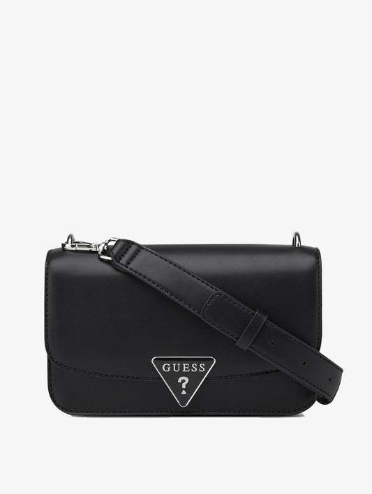 Esmeray Flap Crossbody Bag - Black