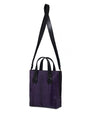 Purple Lola Ostrich Leather Top Handle Bag Bellabags Bellabags