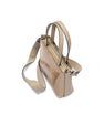 Nude Lily Ostrich Leather Shoulder Bag Bellabags Bellabags
