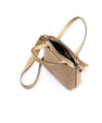 Beige Lily Ostrich Leather Shoulder Bag Bellabags Bellabags