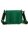 Green Lia Ostrich Leather Shoulder Bag Bellabags Bellabags