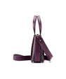 Purple Lily Ostrich Leg Leather Shoulder Bag Bellabags Bellabags