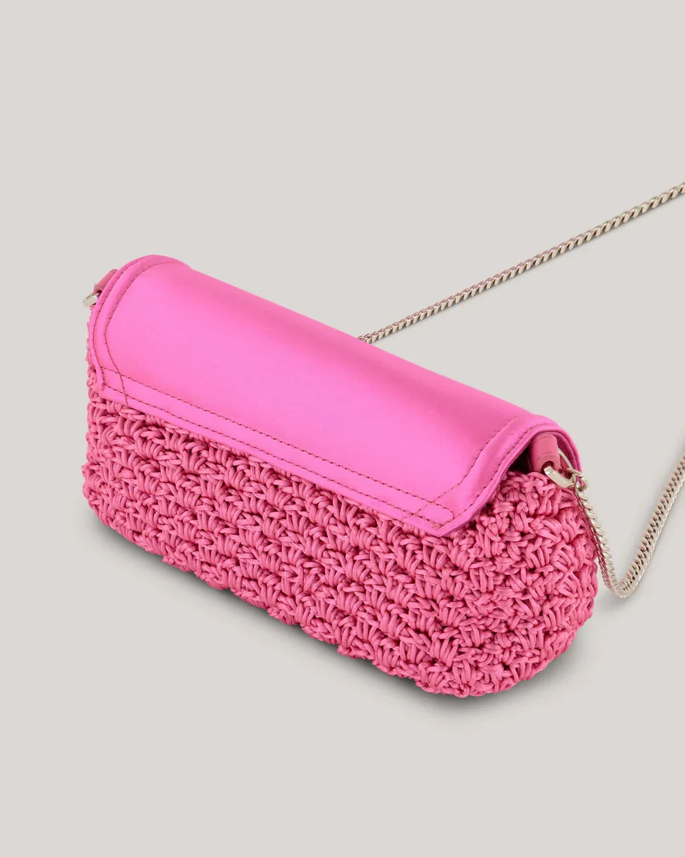Women's EVAALIN-Embroidered Crochet Cross Body Brt-Pink