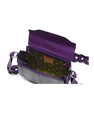Purple Lia Ostrich Leather Shoulder Bag Bellabags Bellabags