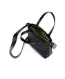 Black Lily Ostrich Quill Leather Shoulder Bag Bellabags Bellabags