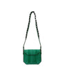 Green Lia Ostrich Leather Shoulder Bag Bellabags Bellabags