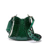 Green Luna Crocodile Leather Shoulder Bag Bellabags Bellabags