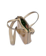 Nude Lily Ostrich Leather Shoulder Bag Bellabags Bellabags