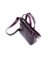 Purple Lily Ostrich Leg Leather Shoulder Bag Bellabags Bellabags