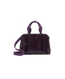 Purple Lexington Ostrich Leg Leather Business Bag Bellabags Bellabags
