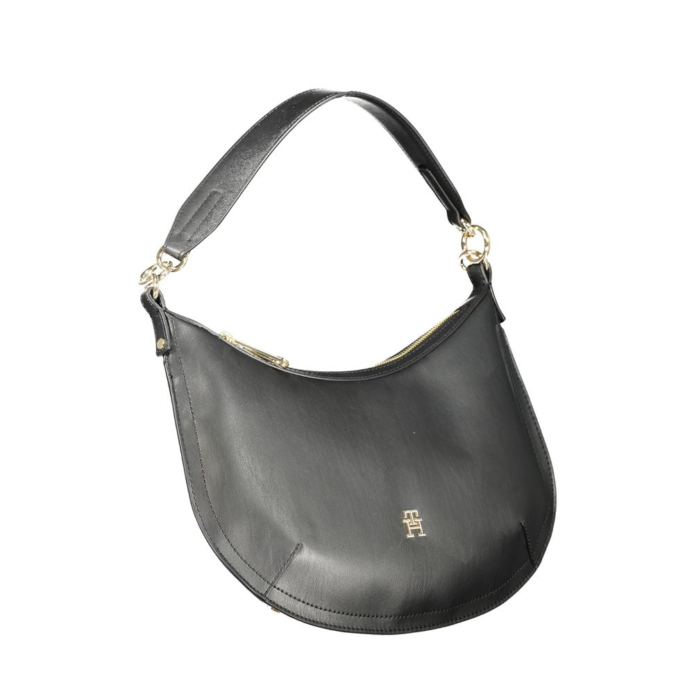 Tommy Hilfiger Nero Poliuretano Women Handbag Tommy Hilfiger Xosier