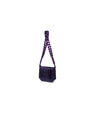 Purple Lia Ostrich Leather Shoulder Bag Bellabags Bellabags