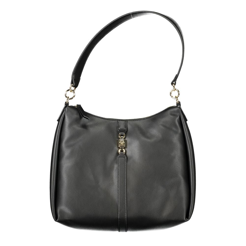 Tommy Hilfiger Black Polyester Women Shoulder Bag Tommy Hilfiger Xosier
