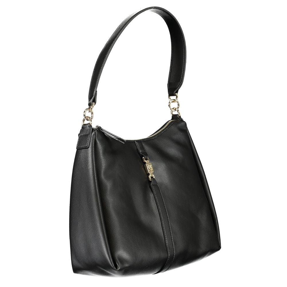 Tommy Hilfiger Black Polyester Women Shoulder Bag Tommy Hilfiger Xosier