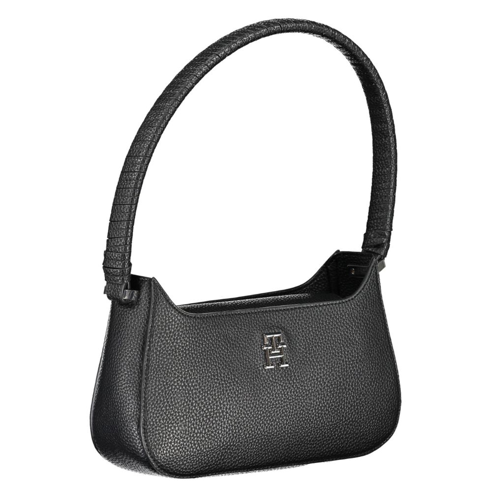 Tommy Hilfiger Black Polyurethane Women Handbag Tommy Hilfiger Xosier