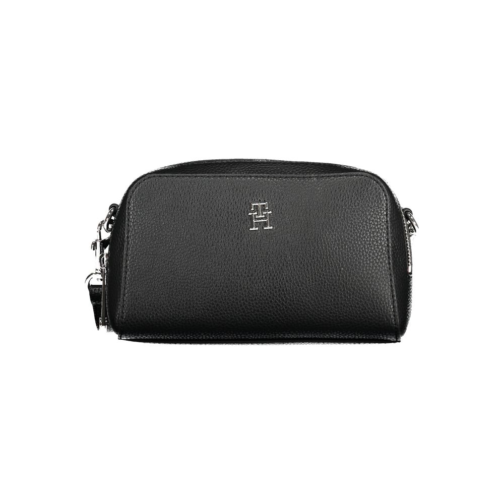 Tommy Hilfiger Nero Poliuretano Woman Shoulder Bag Tommy Hilfiger Xosier