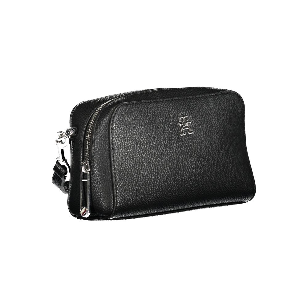 Tommy Hilfiger Nero Poliuretano Woman Shoulder Bag Tommy Hilfiger Xosier