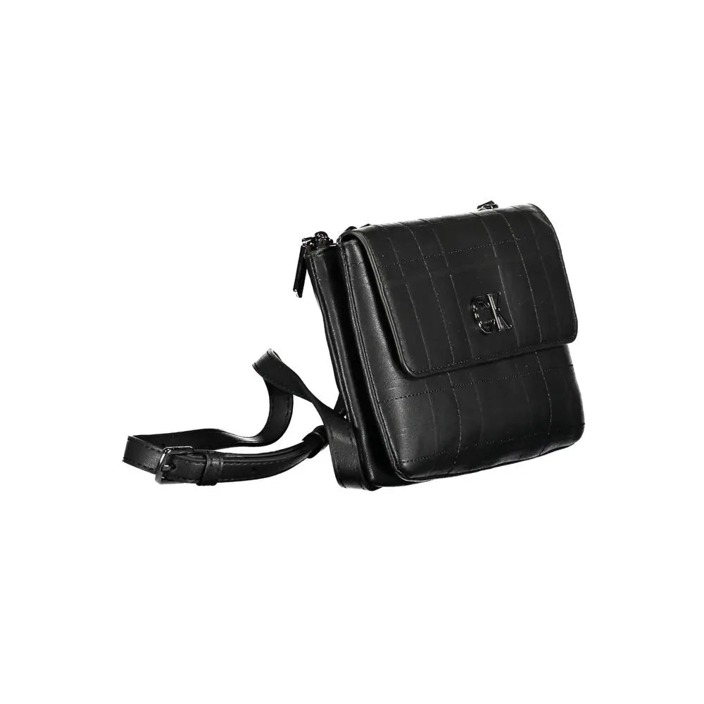 Calvin Klein Nero Polyester Women Shoulder Bag Calvin Klein