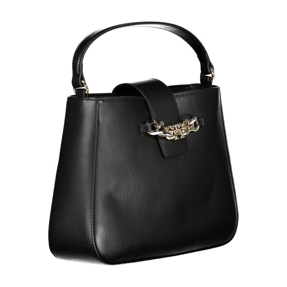 Tommy Hilfiger Nero Poliuretano Women Handbag Tommy Hilfiger Xosier