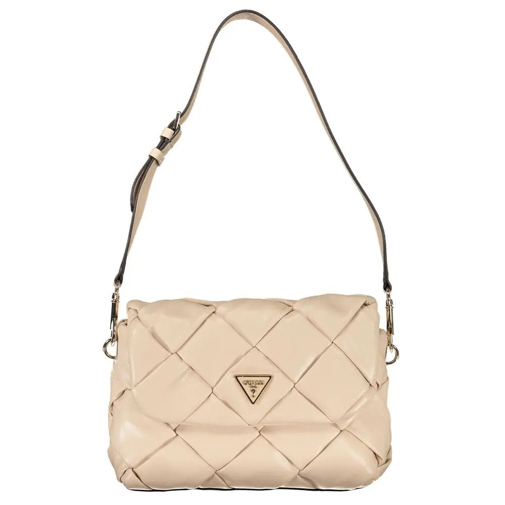 Guess Jeans Rosa Poliuretano Women Backpack Guess Jeans